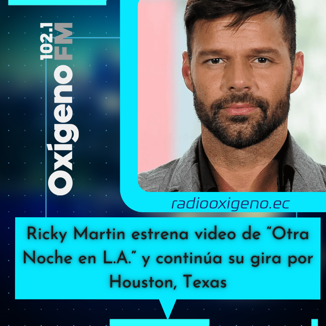 Ricky Martin estrena video de “Otra Noche en L.A.” y continúa su gira